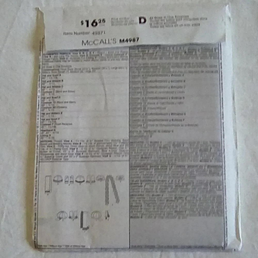 McCall's M4987 Fashion Accessories, hats, scarves